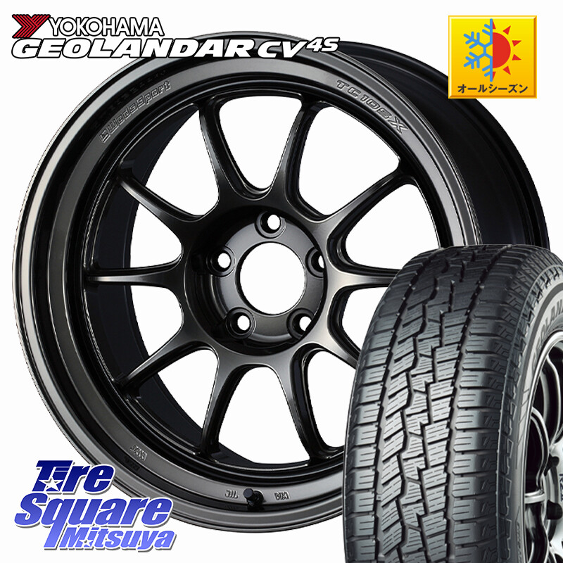 YOKOHAMA R8743 GEOLANDAR CV 4S オールシーズンタイヤ ヨコハマ 235/55R18WEDS TC105X DSR ウェッズスポーツ ホイール 18インチ 18X8.5J 32 5穴 114.3 デリカD:5 D5 カスタムサイズ|タイヤスクエアミツヤ