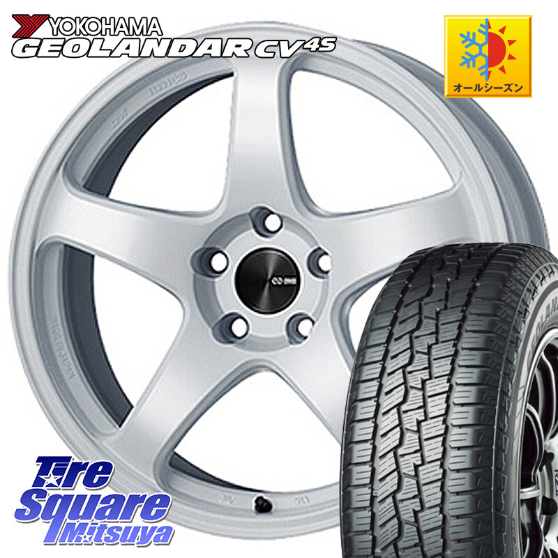YOKOHAMA R8720 GEOLANDAR CV 4S オールシーズンタイヤ ヨコハマ 225/65R17ENKEI エンケイ PerformanceLine PF05 WH 17インチ 17X8.0J 35 5穴 114.3 RAV4 50系 NX レクサス ハリアー|タイヤスクエアミツヤ