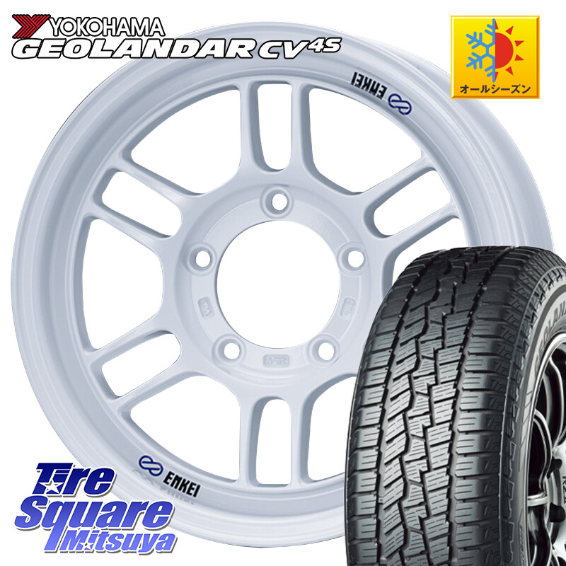 YOKOHAMA R9811 GEOLANDAR CV 4S オールシーズンタイヤ ヨコハマ 215/65R16ENKEI エンケイ ALLROAD RPT1 ジムニー ホイール 16インチ 16X5.5J 20 5穴 139.7 ジムニー専用(要オーバーフェンダー等) AZオフロード カスタムサイズ｜タイヤスクエアミツヤ