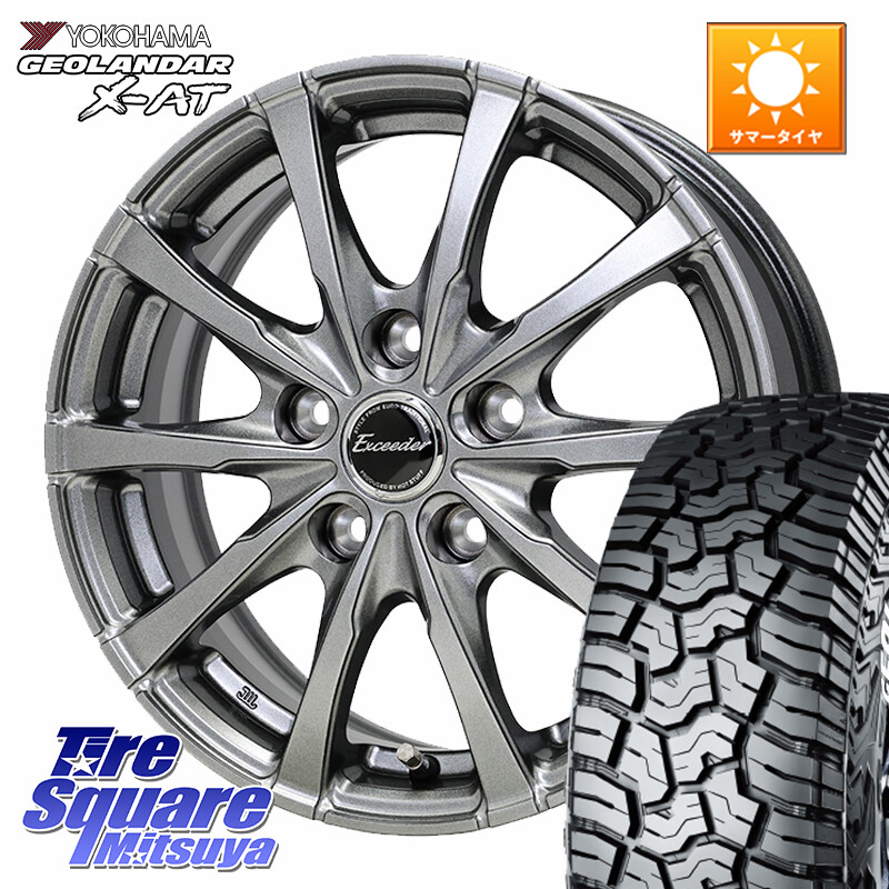 YOKOHAMA R9947 GEOLANDAR X-AT G016 在庫予定品● ホワイトレター ヨコハマ【欠品次回8月以降】 225/70R16HotStuff Exceeder E08 平座仕様(レクサス・トヨタ専用) ホイール 16インチ エクシーダ 16X6.5J 37 5穴 114.3 RAV4 50系|タイヤスクエアミツヤ