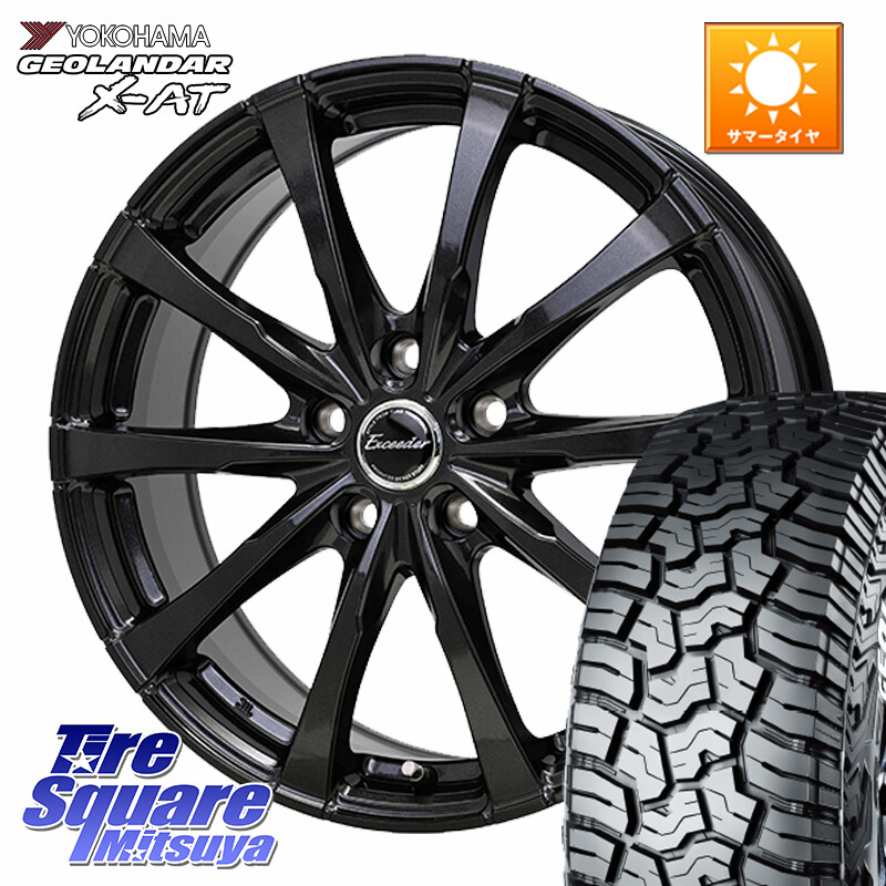 YOKOHAMA R9947 GEOLANDAR X-AT G016 在庫予定品● ホワイトレター ヨコハマ【欠品次回8月以降】 225/70R16HotStuff Exceeder E08 平座仕様(レクサス・トヨタ専用) ホイール 16インチ エクシーダ 16X6.5J 37 5穴 114.3 RAV4 50系｜タイヤスクエアミツヤ