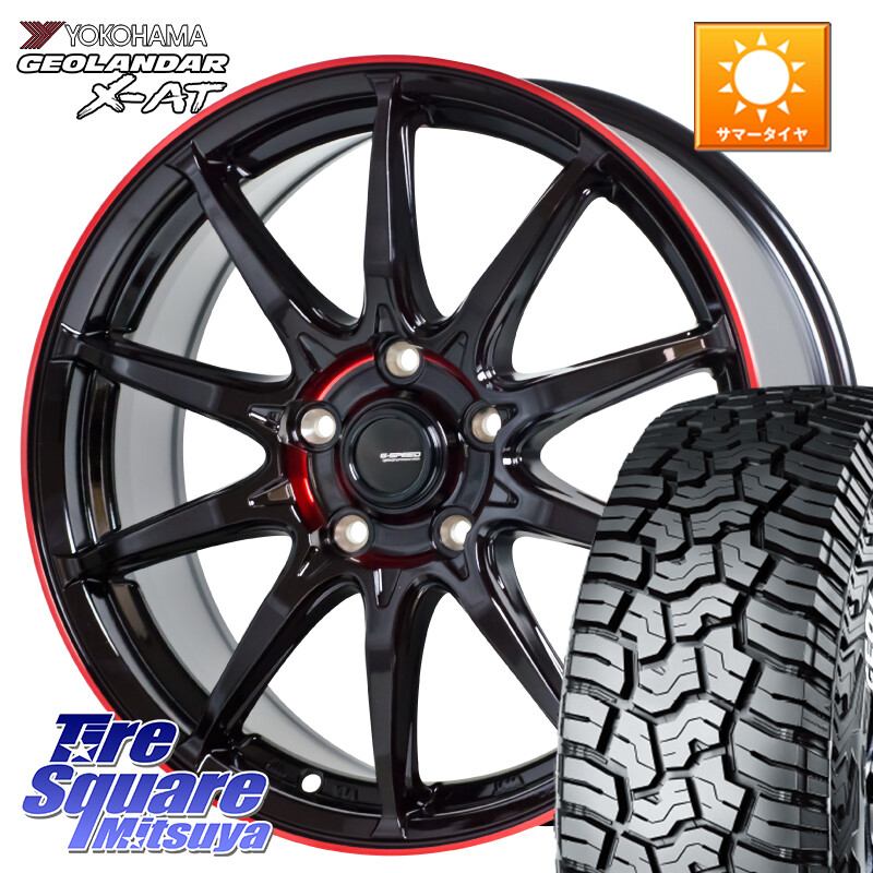 YOKOHAMA R9947 GEOLANDAR X-AT G016 在庫予定品● ホワイトレター ヨコハマ【欠品次回8月以降】 225/70R16HotStuff 軽量設計 G.SPEED P-05R P05R RED ホイール 16インチ 16X6.5J 38 5穴 114.3 デリカD:5 デリカD:5(26+) RAV4 50系 エクリプスクロス|タイヤスクエアミツヤ