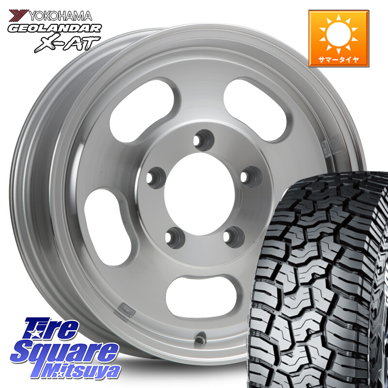 YOKOHAMA R9947 GEOLANDAR X-AT G016 在庫予定品● ホワイトレター ヨコハマ【欠品次回8月以降】 225/70R16MLJ XTREME-J D SLOT D-SLOT Dスロット ポリッシュ ホイール 16インチ 16X5.5J 22 5穴 139.7 ジムニー専用(要リフトアップ/オーバーフェンダー等) AZオフロー｜タイヤスクエアミツヤ