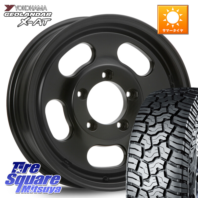 YOKOHAMA R9947 GEOLANDAR X-AT G016 在庫予定品● ホワイトレター ヨコハマ【欠品次回8月以降】 225/70R16MLJ XTREME-J D SLOT D-SLOT Dスロット サテンブラック ホイール 16インチ 16X5.5J 0 5穴 139.7 ジムニー専用(要リフトアップ/オーバーフェンダー等) ジムニ−|タイヤスクエアミツヤ