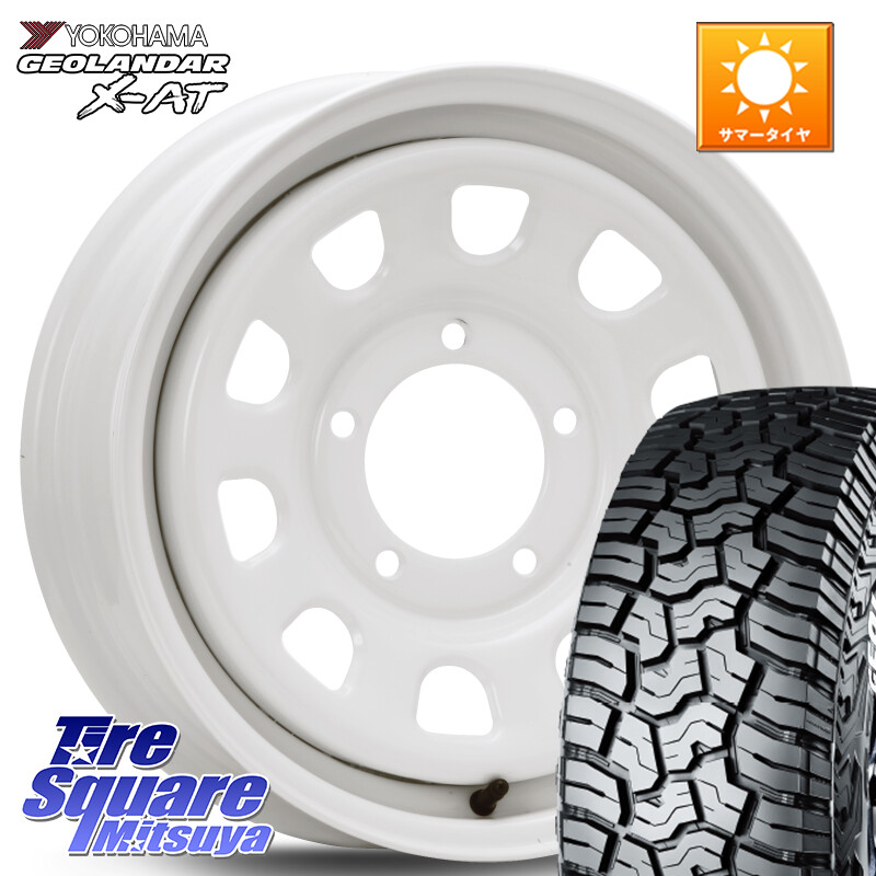 YOKOHAMA E5721 GEOLANDAR X-AT G016 ホワイトレター ヨコハマ 185/85R16MLJ デイトナ SS DAYTONA ホワイト 16インチ 16X5.5J 20 5穴 139.7 ジムニー カスタムサイズ AZオフロード カスタムサイズ|タイヤスクエアミツヤ