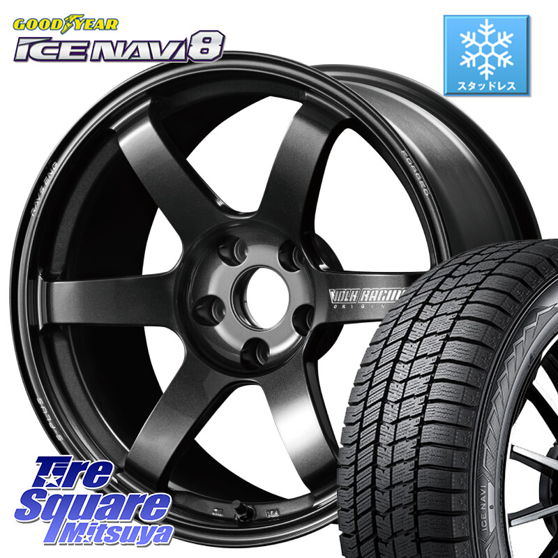 グッドイヤー GOODYEAR ICE NAVI8 アイスナビ8 スタッドレス ミツヤ 225/60R17RAYS 【欠品次回3~4月】 TE37 SAGA S-plus VOLK RACING 鍛造 ホイール 17インチ 17X7.5J 44 5穴 114.3 30系アルファード/ヴェルファイア SL系フォレスター ヴェルファイアハイブリッド ヴェ｜タイヤスクエアミツヤ