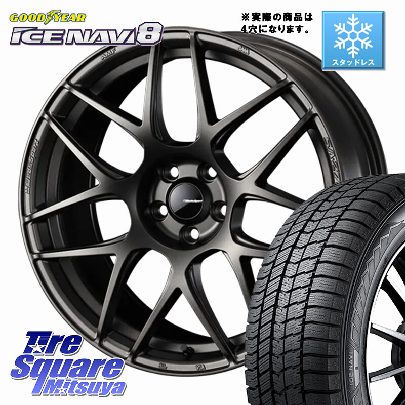 グッドイヤー GOODYEAR ICE NAVI8 アイスナビ8 スタッドレス ミツヤ 195/60R17WEDS WedsSport SA-27R SA27R ウェッズ スポーツ ホイール ◇参考画像 17インチ 17X6.5J 42 4穴 100 ライズ/ロッキー(ガソリン車4穴) ロッキー ガソリン車 4穴 REX レックス|タイヤスクエアミツヤ