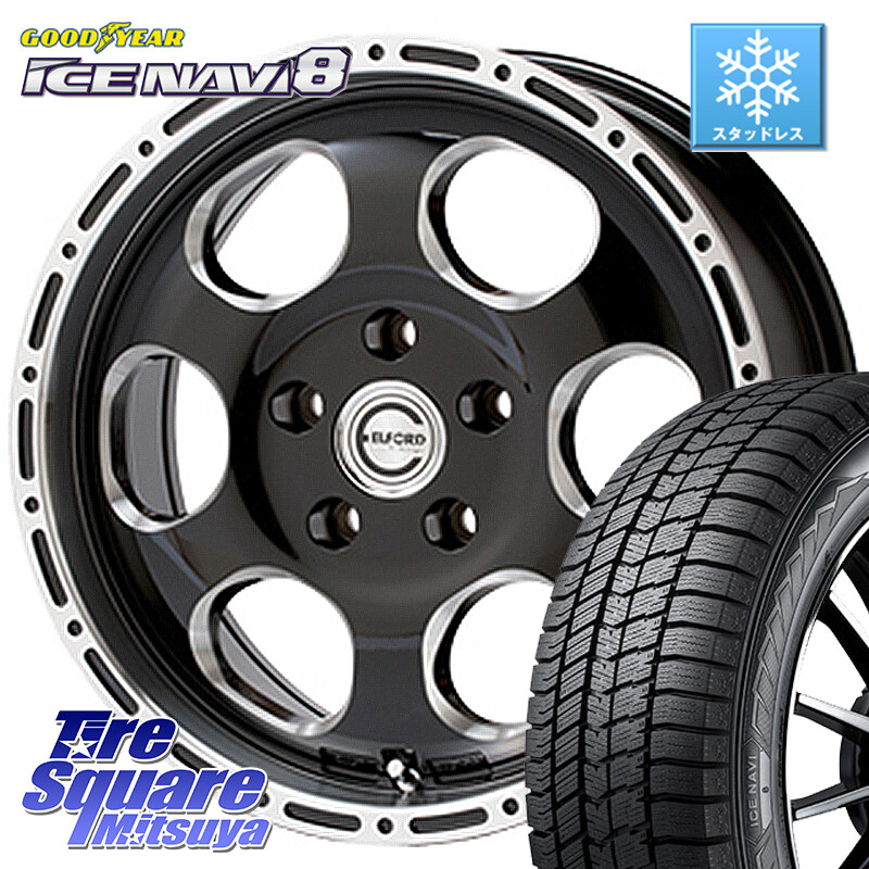 グッドイヤー GOODYEAR ICE NAVI8 アイスナビ8 スタッドレス ミツヤ 215/60R16MEIWA Blood Stock One Piece ホイール 16インチ 16X7.0J 35 5穴 114.3 マークXジオ クラウンロイヤル クラウンハイブリッド クラウンハイブリッド 220・H20系 クラウン 220系|タイヤスクエアミツヤ