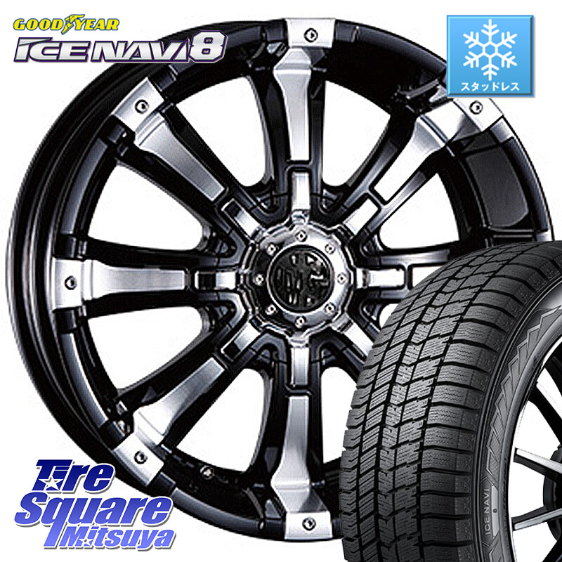 グッドイヤー GOODYEAR ICE NAVI8 アイスナビ8 スタッドレス ミツヤ 225/60R17CRIMSON クリムソン BEAST ビースト ホイール 17インチ 17X7.0J 35 5穴 114.3 30系アルファード/ヴェルファイア デリカD:5 デリカD:5(26+) ヴェルファイアハイブリッド ヴェルファイア アル|タイヤスクエアミツヤ