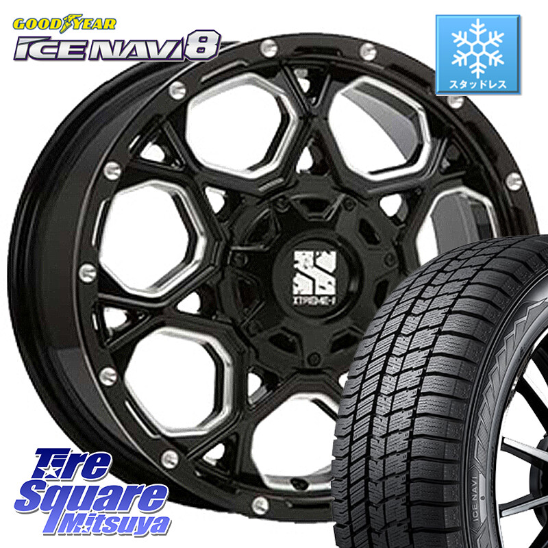 グッドイヤー GOODYEAR ICE NAVI8 アイスナビ8 スタッドレス ミツヤ 225/45R17MLJ XJ06 XTREME-J エクストリームJ ホイール 17インチ 17X7.0J 42 5穴 100 カローラスポーツ BRZ/86/GR86 GR 86 ハチロク 86 ハチロク｜タイヤスクエアミツヤ