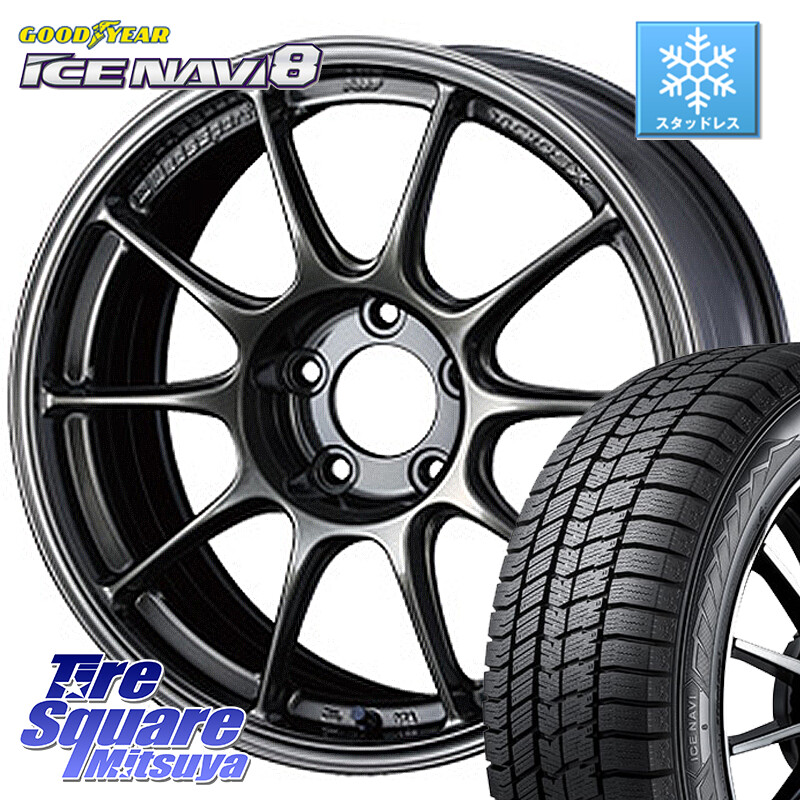 グッドイヤー GOODYEAR ICE NAVI8 アイスナビ8 スタッドレス ミツヤ 225/60R17WEDS WedsSport TC-105X TC105X ウェッズ スポーツ ホイール 17インチ 17X8.0J 42 5穴 114.3 アウトランダー｜タイヤスクエアミツヤ
