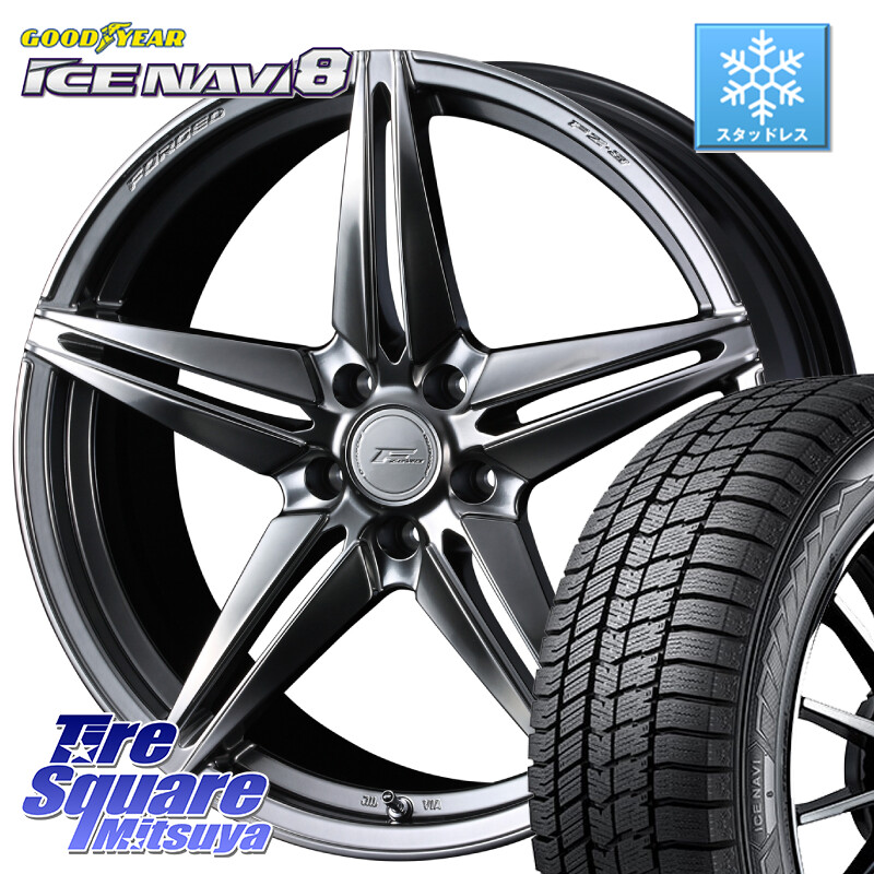 グッドイヤー GOODYEAR ICE NAVI8 アイスナビ8 スタッドレス ミツヤ 225/50R18WEDS F ZERO FZ-3 FZ3 鍛造 FORGED ホイール18インチ エフゼロ 18X8.0J 45 5穴 114.3 カローラクロス MAZDA6 10系アルファード エクストレイル X-TRAIL 日産 エスティマハイブリッド エステ｜タイヤスクエアミツヤ