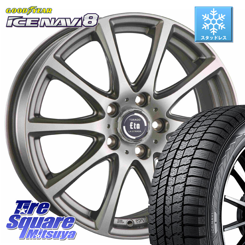 グッドイヤー GOODYEAR ICE NAVI8 アイスナビ8 スタッドレス ミツヤ 215/60R16阿部商会 ティラード イータ 16X6.5J 53 5穴 114.3 WR-V CX-3 RC系オデッセイ前期 ティアナ 日産 オデッセイ ヴェゼル VEZEL|タイヤスクエアミツヤ