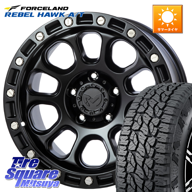 FORCELAND REBEL HAWK AT 2026年製 在庫● フォースランド サマータイヤ A/T 225/70R16MKW M204 ブラックキャット 16インチ 16X7.0J 35 5穴 114.3 デリカD:5 デリカD:5(26+) RAV4 50系 エクリプスクロス|タイヤスクエアミツヤ