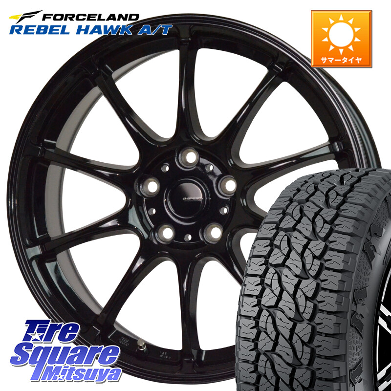 FORCELAND REBEL HAWK AT 2026年製 在庫● フォースランド サマータイヤ A/T 225/70R16HotStuff G.SPEED G-07 ホイール 16インチ ジースピード 16X6.5J 38 5穴 114.3 デリカD:5 デリカD:5(26+) RAV4 50系 エクリプスクロス|タイヤスクエアミツヤ
