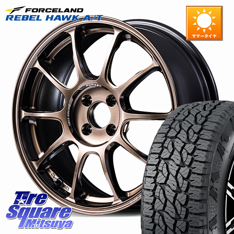 FORCELAND REBEL HAWK AT 2026年製 在庫● フォースランド サマータイヤ A/T 215/70R16RAYS ZE40 VOLK RACING 鍛造 ホイール 16インチ 16X6.0J 42 4穴 100 ロッキー ガソリン車 4穴 ライズ ガソリン車 4穴|タイヤスクエアミツヤ