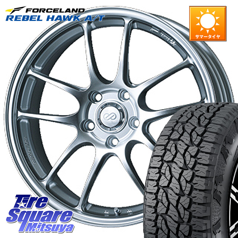 FORCELAND REBEL HAWK AT 2026年製 在庫● フォースランド サマータイヤ A/T 215/70R16ENKEI エンケイ PerformanceLine PF01 ホイール 16X6.5J 42 4穴 100｜タイヤスクエアミツヤ