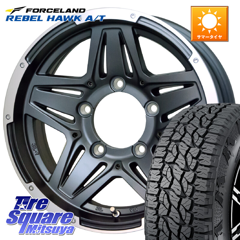 FORCELAND REBEL HAWK AT 2026年製 在庫● フォースランド サマータイヤ A/T 225/70R16HotStuff マッドクロス JB-01 JB01 ホイール 16インチ 16X6.0J 0 5穴 139.7 ジムニー専用(要リフトアップ/オーバーフェンダー等) ジムニ&minus;シエラ/ノマド(カスタム) AZオフロード カ｜タイヤスクエアミツヤ