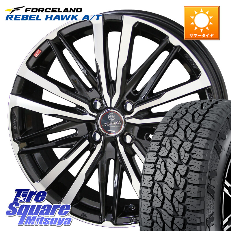 FORCELAND REBEL HAWK AT 2026年製 在庫● フォースランド サマータイヤ A/T 215/70R16KYOHO SMACK CREST スマック クレスト ホイール 16インチ 16X6.0J 40 4穴 100 ロッキー ガソリン車 4穴 ライズ ガソリン車 4穴|タイヤスクエアミツヤ