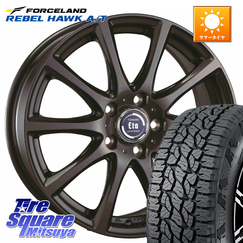 FORCELAND REBEL HAWK AT 2026年製 在庫● フォースランド サマータイヤ A/T 215/70R16阿部商会 ティラード イータ 16X6.5J 38 5穴 114.3 デリカD:5 デリカD:5(26+) エクリプスクロス RVR クルーガー V・L ハリアー|タイヤスクエアミツヤ