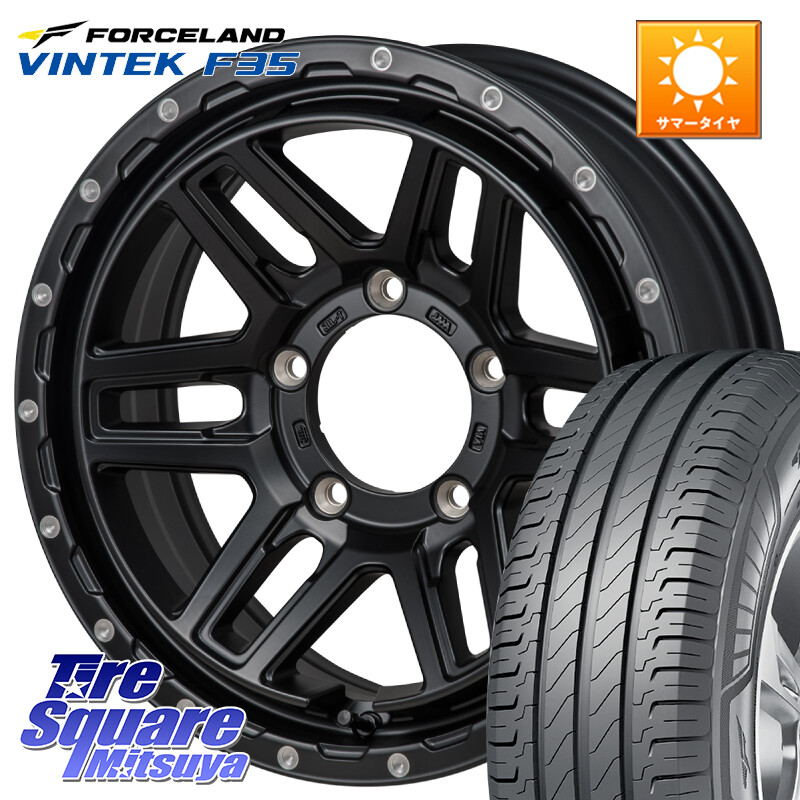 FORCELAND Vintek F35 2025年製 在庫● フォースランド サマータイヤ 215/65R16 109*107MONZA HI-BLOCK ERDE ※インセット-5 ホイール 16インチ 16X6.0J 0 5穴 139.7 ジムニー専用(要オーバーフェンダー等) ジムニ&minus;シエラ/ノマド(カスタム) AZオフロード カスタムサイ｜タイヤスクエアミツヤ