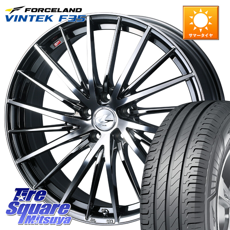 FORCELAND Vintek F35 2025年製 在庫● フォースランド サマータイヤ 215/65R16 109*107WEDS LEONIS FR レオニス FR ホイール 16インチ 16X6.5J 40 5穴 114.3｜タイヤスクエアミツヤ