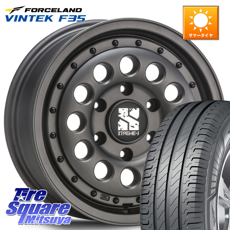 FORCELAND Vintek F35 2025年製 在庫● フォースランド サマータイヤ 215/65R16 109*107MLJ XTREME-J エクストリーム RUGGED ラギッド 16インチ 16X6.5J 38 6穴 139.7 200系ハイエース|タイヤスクエアミツヤ