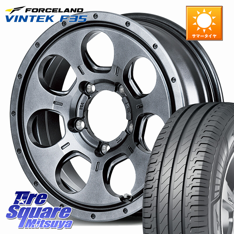 FORCELAND Vintek F35 2025年製 在庫● フォースランド サマータイヤ 215/65R16 109*107MANARAY MID ROADMAX MUD AGENT ホイール 16インチ 16X5.5J 22 5穴 139.7 ジムニー専用(要オーバーフェンダー等) AZオフロード カスタムサイズ|タイヤスクエアミツヤ