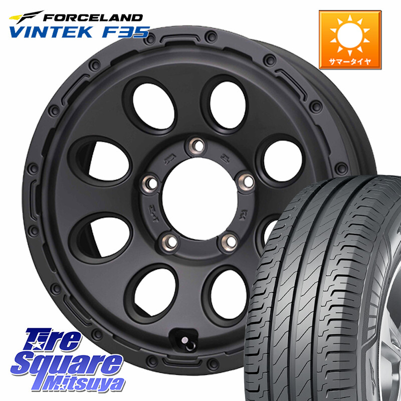 FORCELAND Vintek F35 2025年製 在庫● フォースランド サマータイヤ 215/65R16 109*107HotStuff MAD CROSS RECON マッドクロス リーコン ホイール 16インチ 16X5.5J 20 5穴 139.7 ジムニー専用(要オーバーフェンダー等) AZオフロード カスタムサイズ｜タイヤスクエアミツヤ