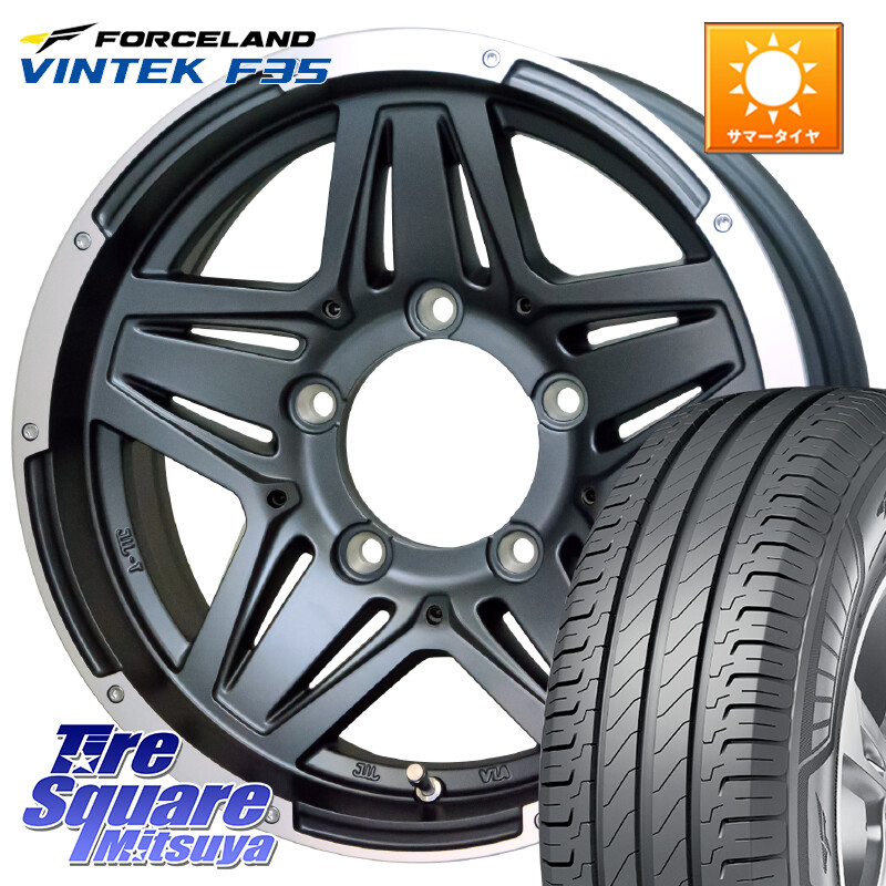 FORCELAND Vintek F35 2025年製 在庫● フォースランド サマータイヤ 215/65R16 109*107HotStuff マッドクロス JB-01 JB01 ホイール 16インチ 16X6.0J 0 5穴 139.7 ジムニー専用(要オーバーフェンダー等) ジムニ−シエラ/ノマド(カスタム) AZオフロード カスタムサイズ|タイヤスクエアミツヤ