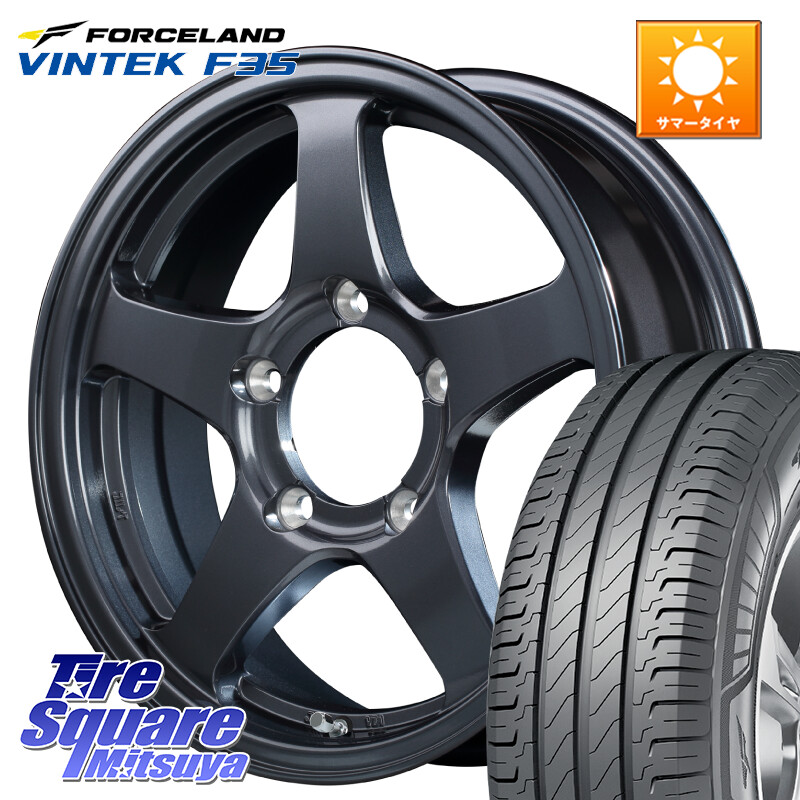FORCELAND Vintek F35 2025年製 在庫● フォースランド サマータイヤ 215/65R16 109*107MANARAY オフパフォーマー OFF PERFORMER RT-5N+2 GM 16X5.5J 22 5穴 139.7 ジムニー専用(要オーバーフェンダー等) AZオフロード カスタムサイズ|タイヤスクエアミツヤ