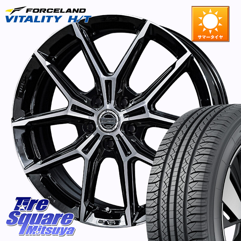 FORCELAND Vitality HT 2026年製 在庫● フォースランド サマータイヤ H/T 225/60R17KYOHO SMACK +EK M1 平座仕様(レクサス・トヨタ専用) ホイール 17インチ スマック 17X6.5J 40 5穴 114.3 30系アルファード/ヴェルファイア ヴェルファイアハイブリッド ヴェルファイ|タイヤスクエアミツヤ