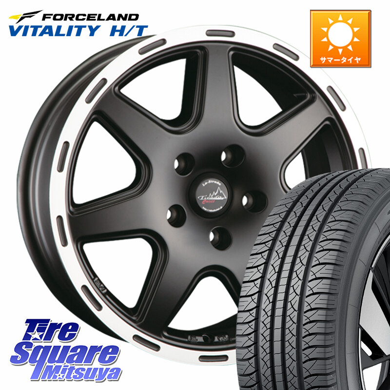 FORCELAND Vitality HT 2026年製 在庫● フォースランド サマータイヤ H/T 225/60R17阿部商会 TIRADO CROSS ホイール 17インチ 17X7.0J(US) 35 5穴 110 クライスラー Jeep Cherokee チェロキー KL系 クライスラー ジープコンパス M624系|タイヤスクエアミツヤ