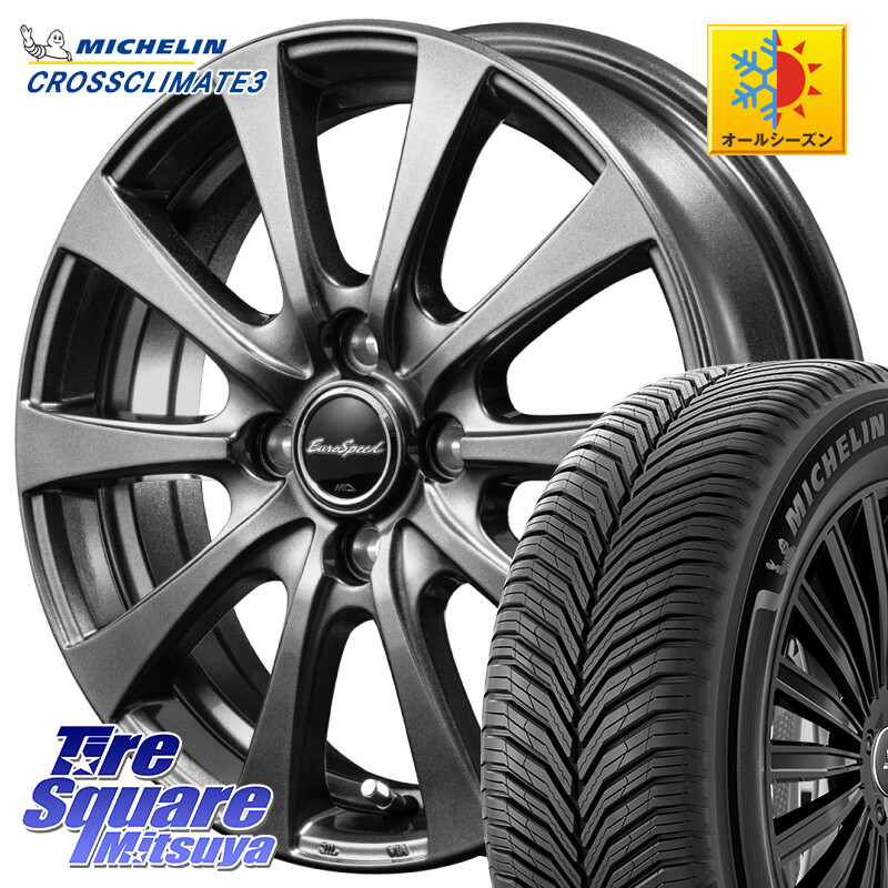 ミシュラン CROSSCLIMATE3 クロスクライメート3 オールシーズンタイヤ 正規 205/60R16MANARAY EuroSpeed G10 平座仕様 トヨタ・レクサス専用 ホイール 16インチ MID 16X6.5J 37 5穴 114.3 90系ノア/ヴォクシー プリウスアルファ SAI ノア NOAH｜タイヤスクエアミツヤ