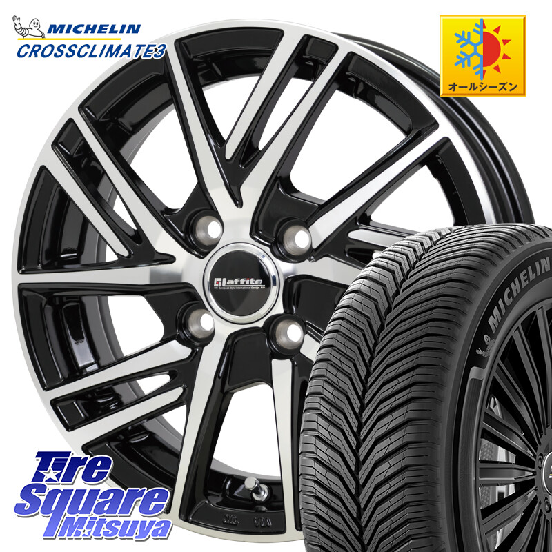 ミシュラン CROSSCLIMATE3 クロスクライメート3 オールシーズンタイヤ 正規 205/40R17HotStuff ラフィット LW06-2 LW-06-2 ホイール 17インチ 17X6.5J 45 4穴 100 E11ノート モビリオ/モビリオスパイク べリーサ|タイヤスクエアミツヤ