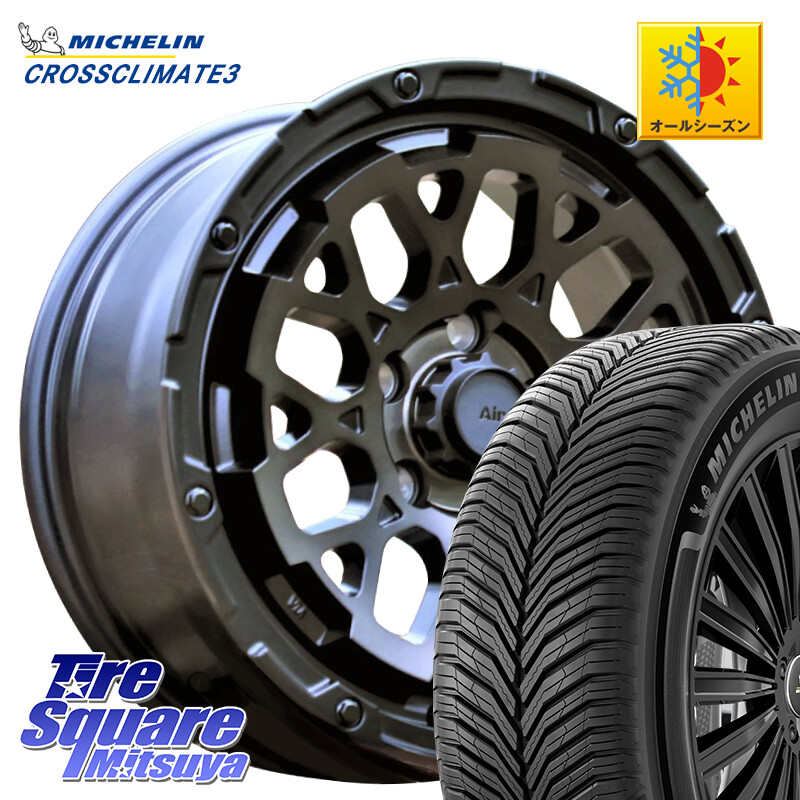 ミシュラン CROSSCLIMATE3 クロスクライメート3 オールシーズンタイヤ 正規 225/65R174X4エンジニアリング Air/G Rocks ロックス GHOST ホイール 17インチ 17X7.0J 32 5穴 114.3 50系RAV4 80系ハリアー RAV4 50系 デリカD:5 D5 カスタムサイズ NX レクサス ハリアー|タイヤスクエアミツヤ