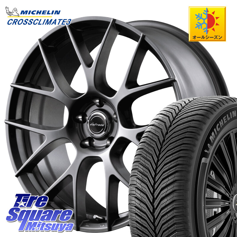 ミシュラン CROSSCLIMATE3 クロスクライメート3 オールシーズンタイヤ 正規 225/50R18MANARAY Lefinada MOTION3 平座仕様 トヨタ・レクサス専用 ホイール 18インチ MID 18X8.0J 42 5穴 114.3 カローラクロス|タイヤスクエアミツヤ