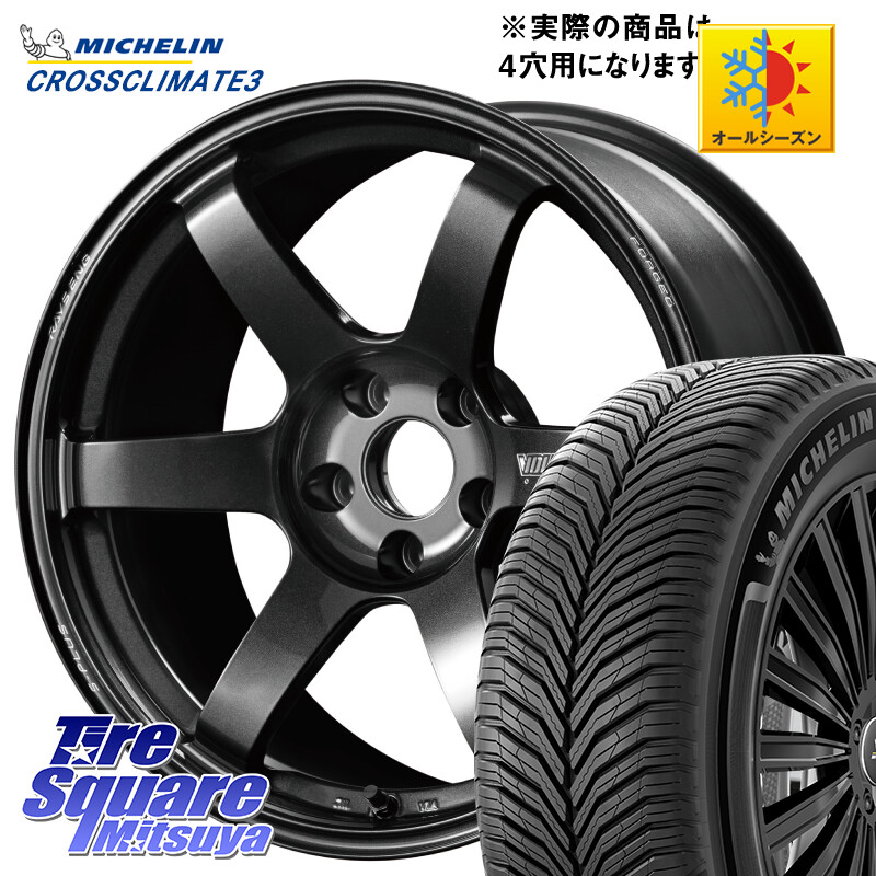ミシュラン CROSSCLIMATE3 クロスクライメート3 オールシーズンタイヤ 正規 215/45R17RAYS 【欠品次回要問合せ】 TE37 SAGA S-plus VOLK RACING 鍛造 ホイール 17インチ ◇参考画像 17X7.5J 38 4穴 100 MAZDA2｜タイヤスクエアミツヤ