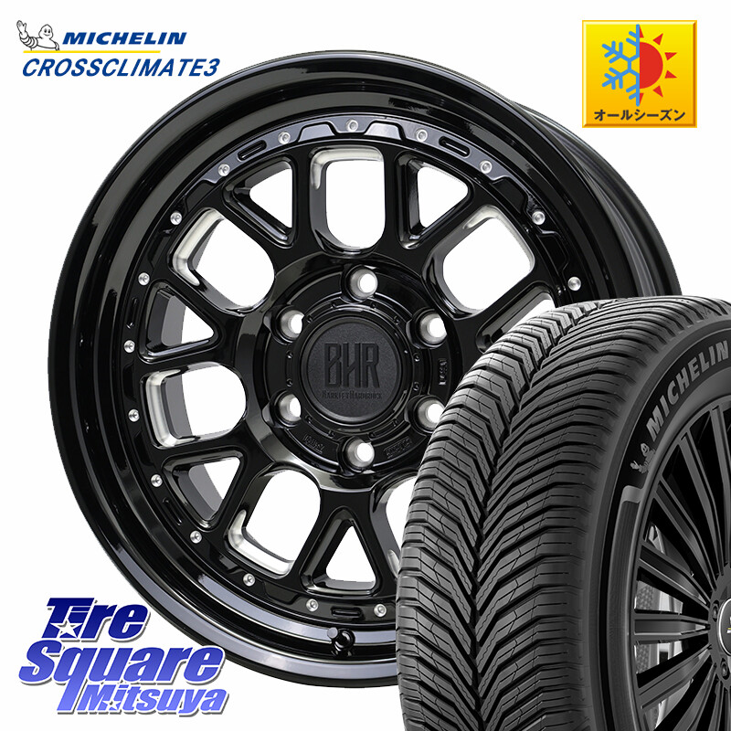 ミシュラン CROSSCLIMATE3 クロスクライメート3 オールシーズンタイヤ 正規 265/60R18HotStuff BARKLEY HARDROCK HURON ハードロック ヒューロン ホイール 18インチ 18X8.0J 20 6穴 139.7 GUN226ハイラックス 150系プラド トライトンGSR GUN125ハイラックス Tacoma ラ｜タイヤスクエアミツヤ
