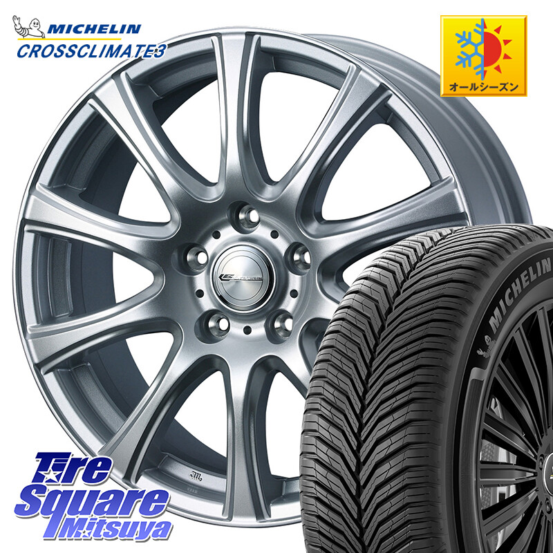 ミシュラン CROSSCLIMATE3 クロスクライメート3 オールシーズンタイヤ 正規 205/60R16WEDS LAUFBAHN 在庫● ホイール 16インチ 16X6.5J 47 5穴 100 レガシー レガシィ ワゴン エクシーガ|タイヤスクエアミツヤ