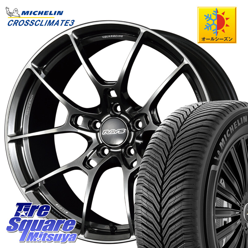 ミシュラン CROSSCLIMATE3 クロスクライメート3 オールシーズンタイヤ 正規 245/50R18RAYS 【欠品次回3~4月】 G025 VOLK RACING 鍛造 ホイール 18インチ 18X8.0J 45 5穴 114.3 フーガ FUGA 日産|タイヤスクエアミツヤ