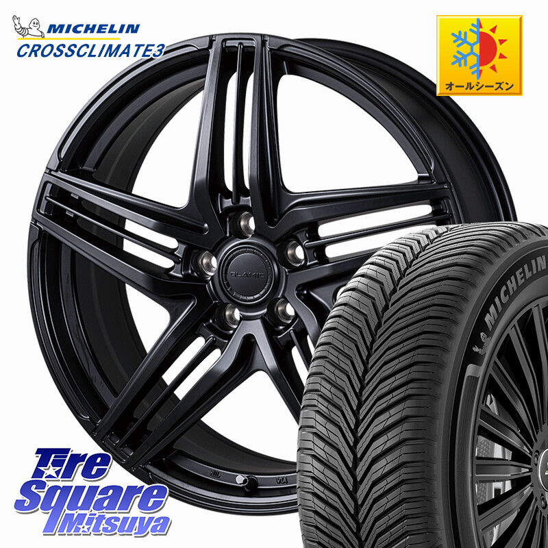 ミシュラン CROSSCLIMATE3 クロスクライメート3 オールシーズンタイヤ 正規 225/55R18KOSEI GLAMIC LX-S M14球面座ボルト専用 ホイール 18インチ 18X7.5J(M14B) 38 5穴 114.3 レクサスLBX｜タイヤスクエアミツヤ