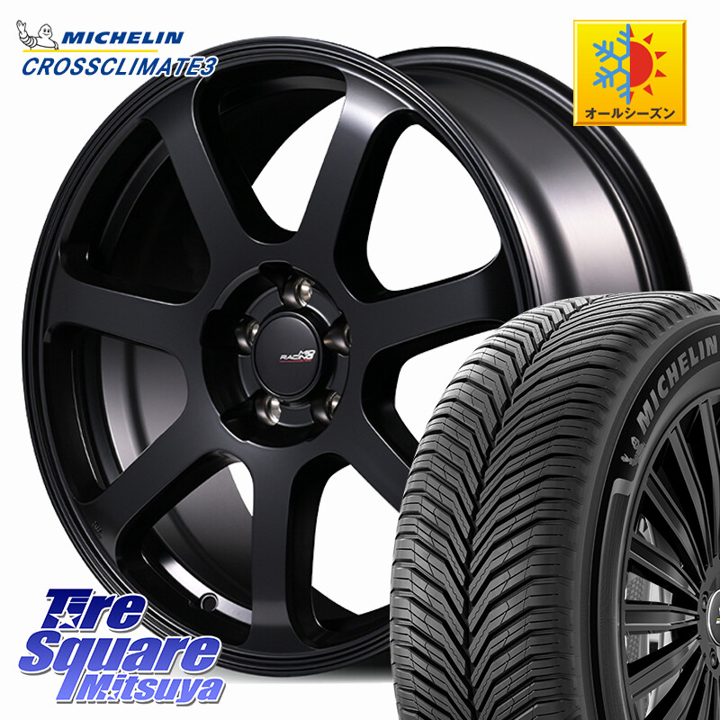 ミシュラン CROSSCLIMATE3 クロスクライメート3 オールシーズンタイヤ 正規 235/65R17MANARAY MID Racing R07 TypeS ホイール 17インチ レーシング 17X7.0J 48 5穴 114.3 CX-5 CX5 MAZDA CX-7 CX7 MAZDA CR-V|タイヤスクエアミツヤ