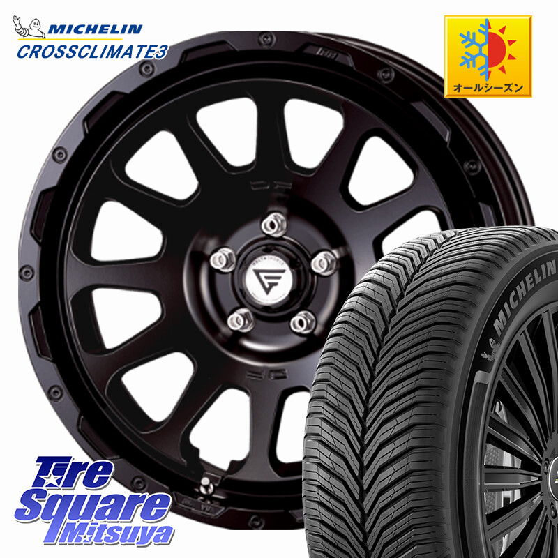 ミシュラン CROSSCLIMATE3 クロスクライメート3 オールシーズンタイヤ 正規 215/45R18DELTA FORCE デルタフォース オーバル ホイール 18インチ 18X8.0J 38 5穴 114.3 SAI インサイト｜タイヤスクエアミツヤ