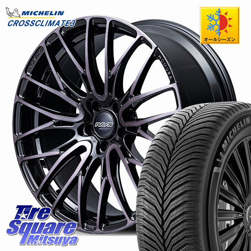 ミシュラン CROSSCLIMATE3 クロスクライメート3 オールシーズンタイヤ 正規 265/50R20RAYS 【欠品次回10~11月】 HOMURA 2x10BD BLACK CLEAR EDITION ホイール 20インチ 20X8.5J 45 5穴 114.3 FX45 FX35|タイヤスクエアミツヤ