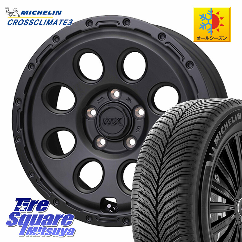 ミシュラン CROSSCLIMATE3 クロスクライメート3 オールシーズンタイヤ 正規 225/65R17HotStuff MAD CROSS RECON マッドクロス リーコン ホイール 17インチ 17X7.0J 50 5穴 114.3 BT5レガシィアウトバック CR-V レガシー レガシィ アウトバック|タイヤスクエアミツヤ