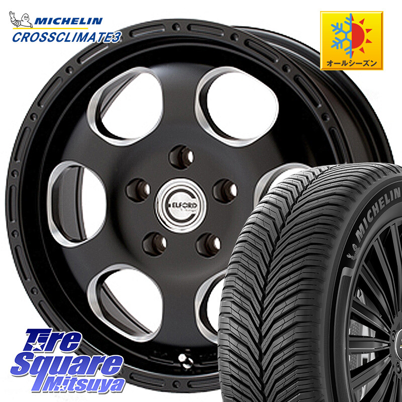 ミシュラン CROSSCLIMATE3 クロスクライメート3 オールシーズンタイヤ 正規 195/60R16MEIWA Blood Stock One Piece ホイール 16インチ 16X7.0J 45 5穴 100｜タイヤスクエアミツヤ