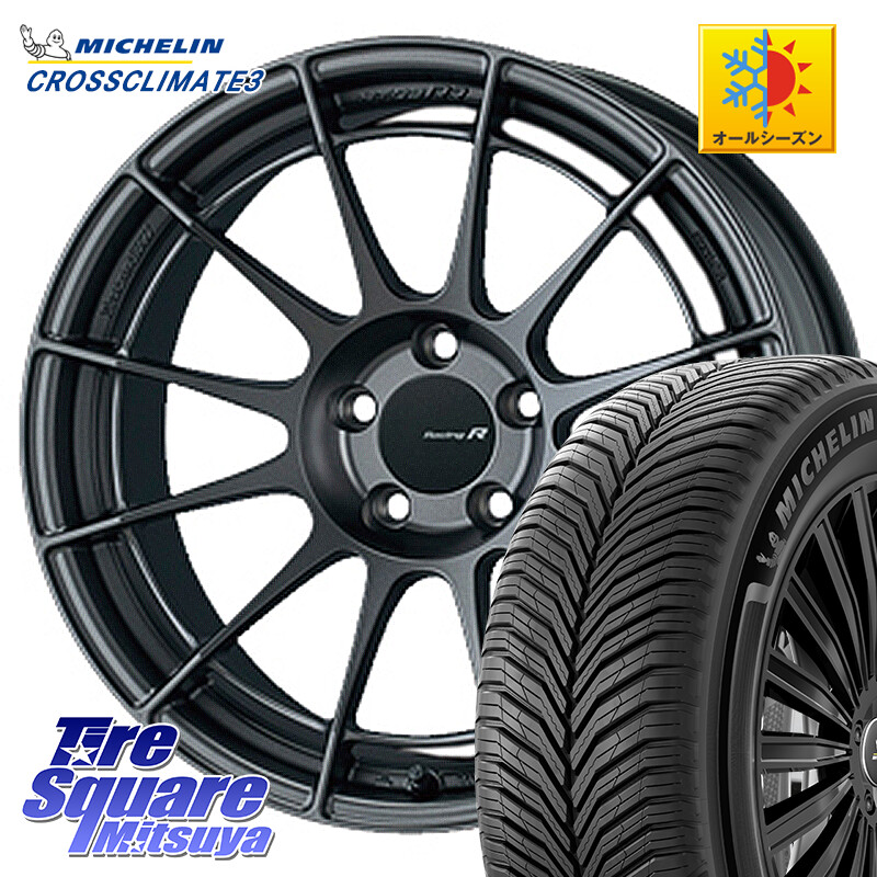 ミシュラン CROSSCLIMATE3 クロスクライメート3 オールシーズンタイヤ 正規 235/65R17ENKEI エンケイ Racing Revolution NT03RR GM ホイール 17X8.0J 35 5穴 114.3 RAV4 50系 RAV4 60系｜タイヤスクエアミツヤ