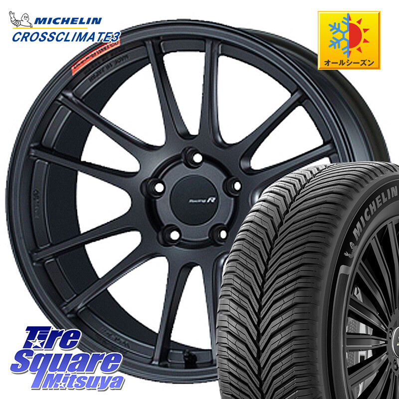 ミシュラン CROSSCLIMATE3 クロスクライメート3 オールシーズンタイヤ 正規 245/50R18ENKEI エンケイ Racing Revolution GTC01RR ホイール 18X8.5J 42 5穴 114.3 フーガ FUGA 日産｜タイヤスクエアミツヤ