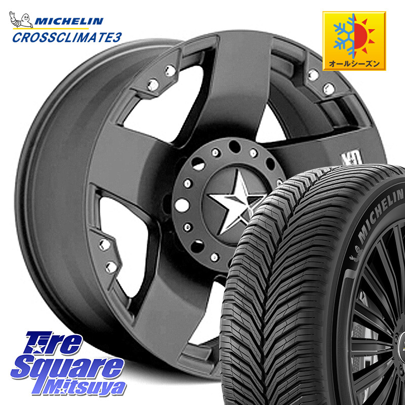 ミシュラン CROSSCLIMATE3 クロスクライメート3 オールシーズンタイヤ 正規 225/60R17KMC XD775ROCKSTAR ホイール 17インチ ロックスター 17X8.0J(US) 35 5穴 114.3 Jeep Compass ジープコンパス｜タイヤスクエアミツヤ